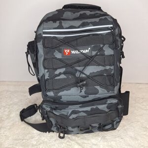 Gray Camouflage Men's Fishing Backpack